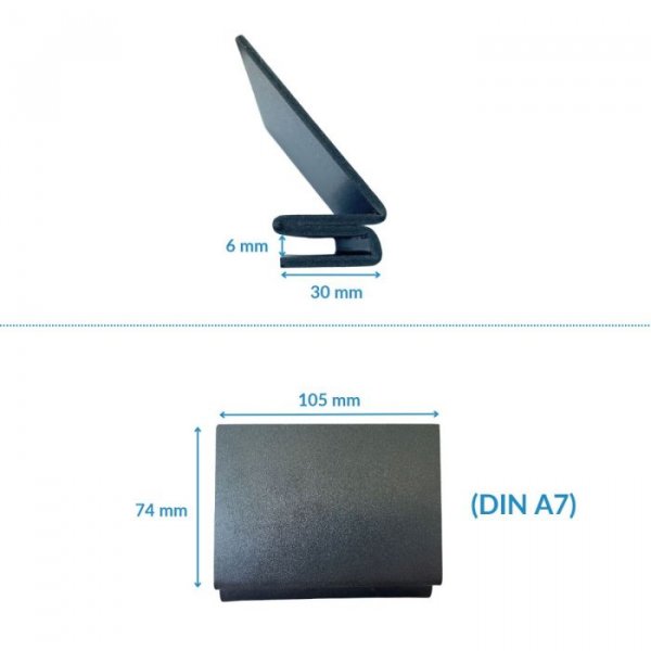 Ansteck-Preisschild DIN A7 - Variante 4 (7 mm)